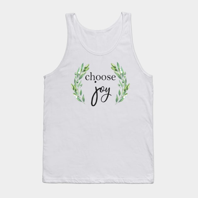 Choose Joy, Inspirational quote Tank Top by LatiendadeAryam